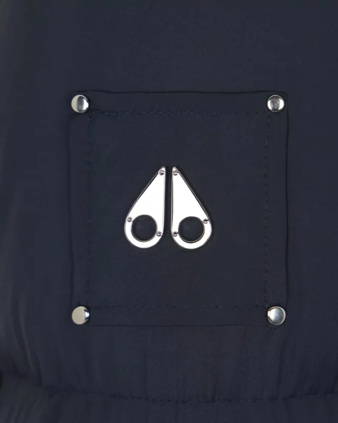 Belle Dune Long Shearling Trim Puffer