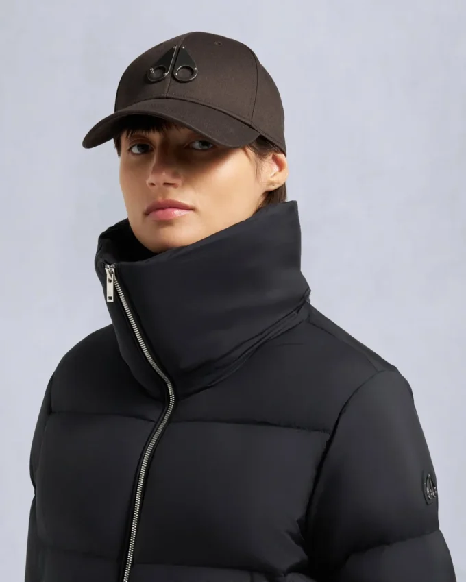 Belle Dune Short Shearling Trim Puffer