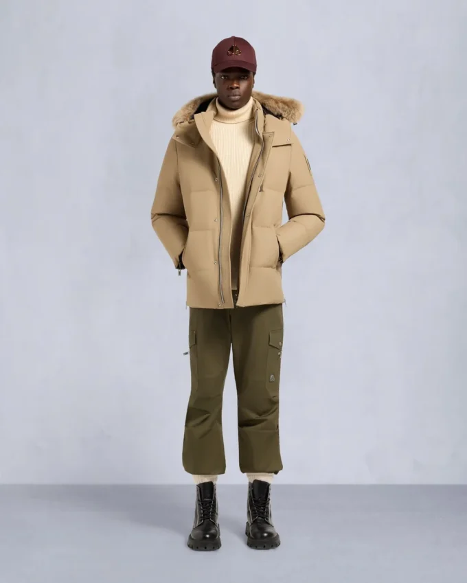 Cloud Shearling Trim 3Q Jacket