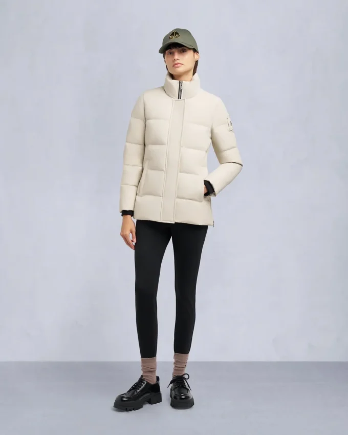 Cloud Shearling Trim 3Q Jacket