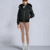 Cloud Shearling Trim Bomber Jacket