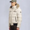 Cloud Shearling Trim Bomber Jacket