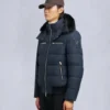 Cloud Shearling Trim Bomber Jacket