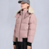 Cloud Shearling Trim Bomber Jacket