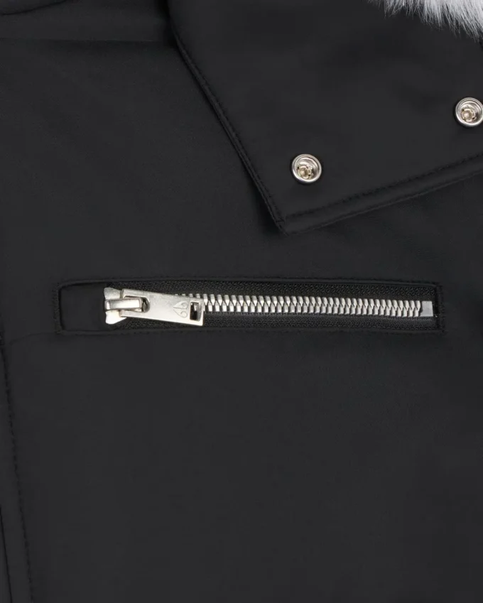 Cloud Shearling Trim Bomber Jacket