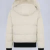 Cloud Shearling Trim Bomber Jacket
