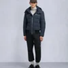 Cloud Shearling Trim Bomber Jacket
