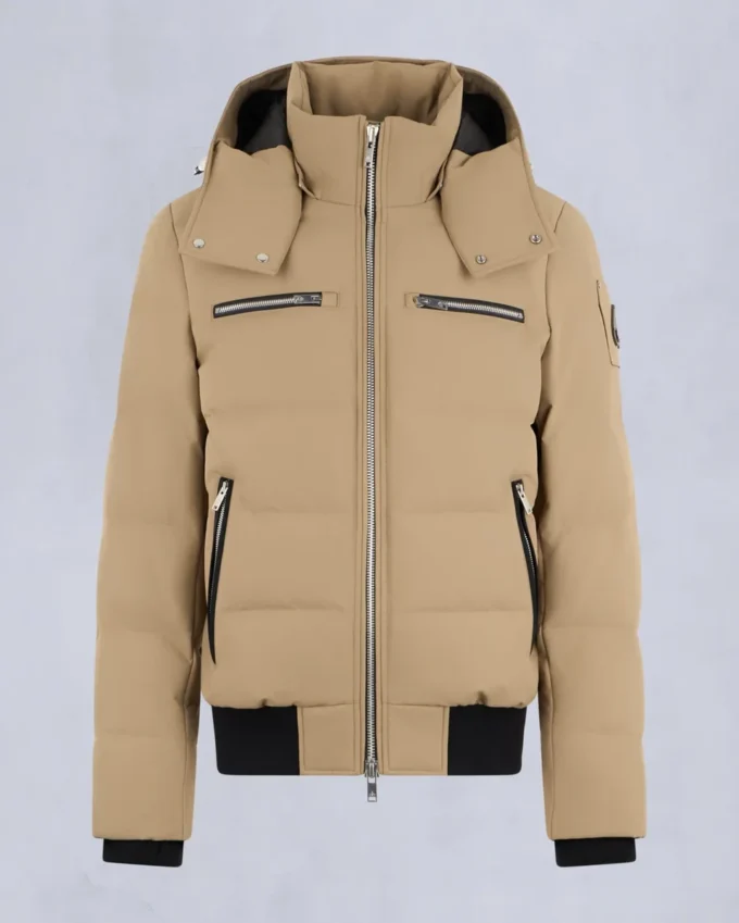 Cloud Shearling Trim Bomber Jacket