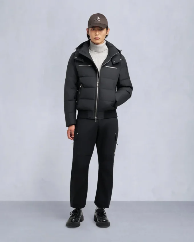 Cloud Shearling Trim Bomber Jacket