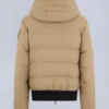 Cloud Shearling Trim Bomber Jacket