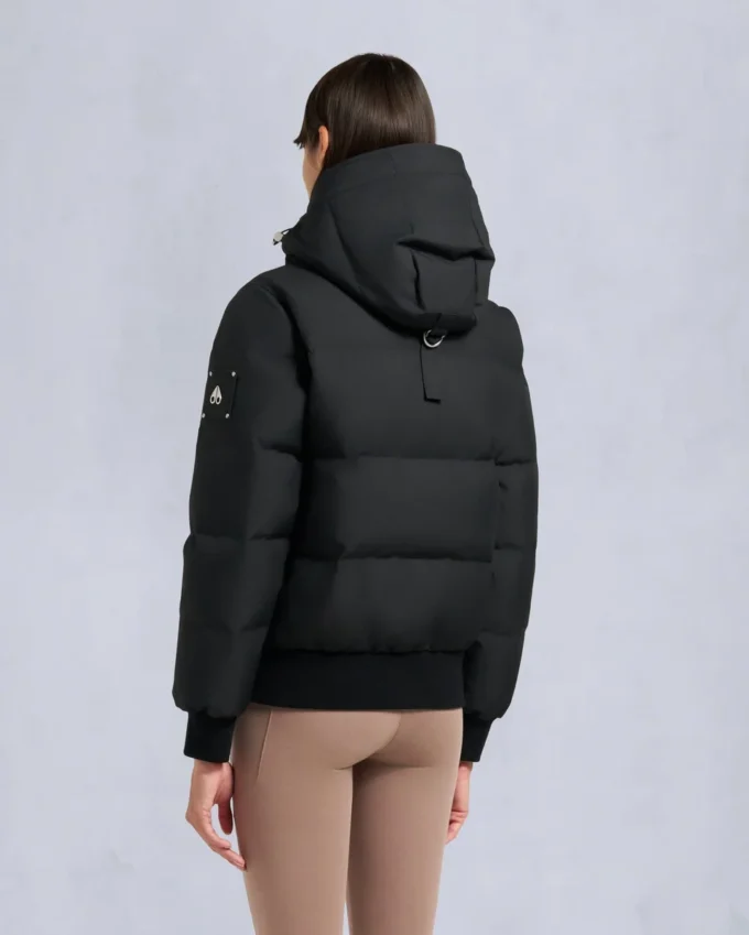 Cloud Shearling Trim Bomber Jacket