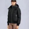 Cloud Shearling Trim Bomber Jacket