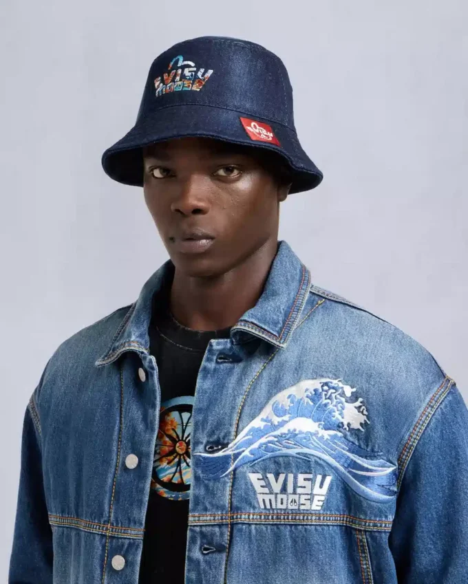 Evisu X Moose Denim Bucket Hat