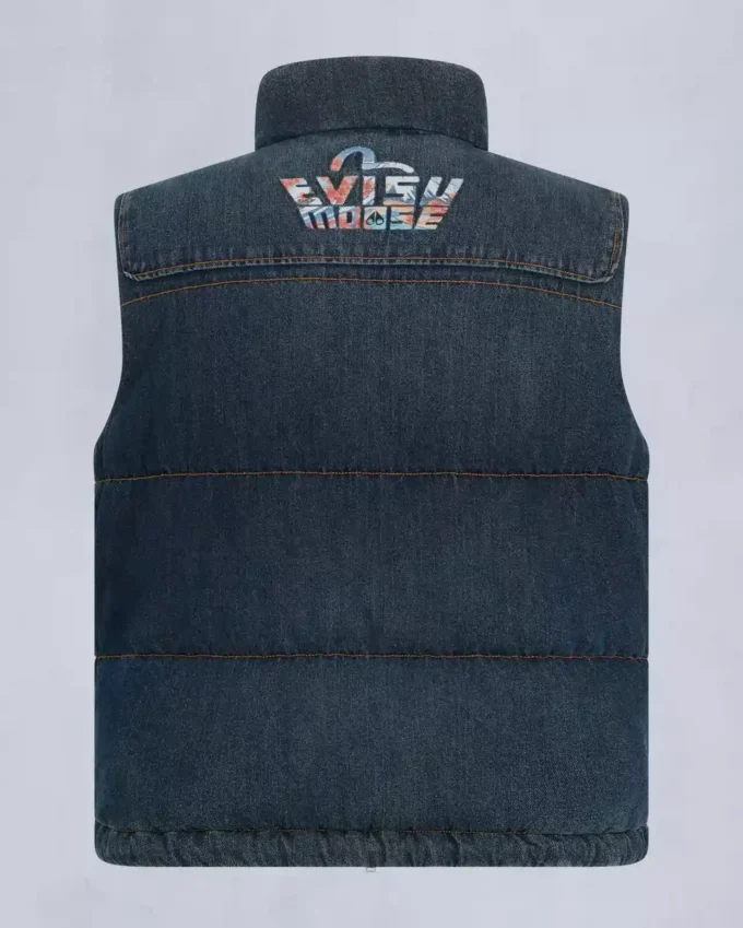 Evisu X Moose Denim Everest Puffer Vest