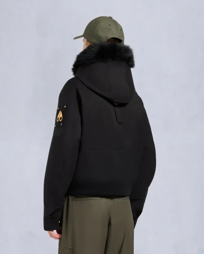 Gold Series Logan Shearling Trim Bomber Jacket