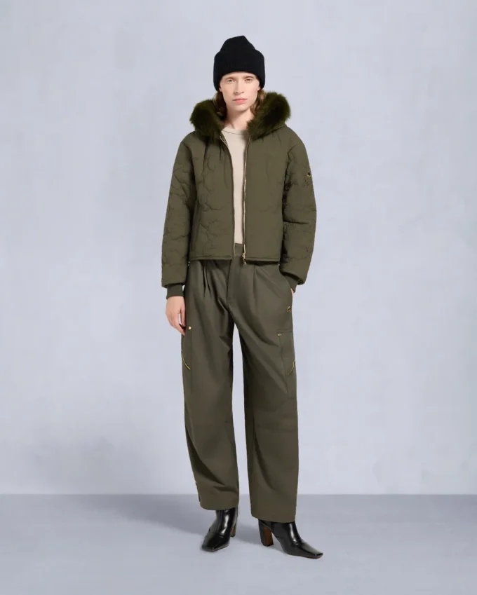 Gold Series Logan Shearling Trim Bomber Jacket