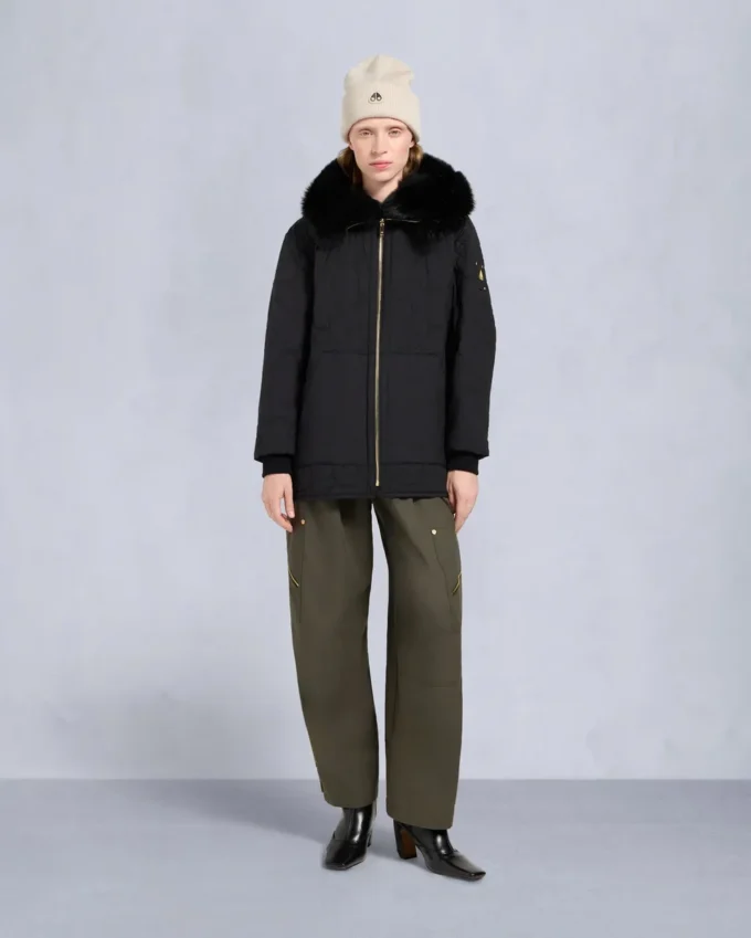 Gold Series Nova Shearling Trim 3Q Jacket