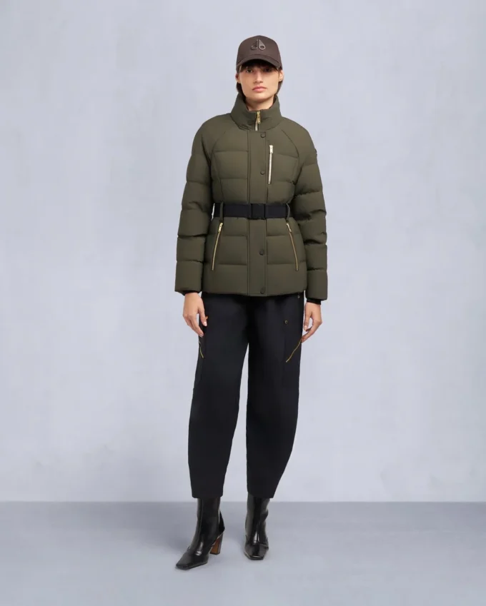 Gold Series Nyluxe Cambria Shearling Trim Jacket