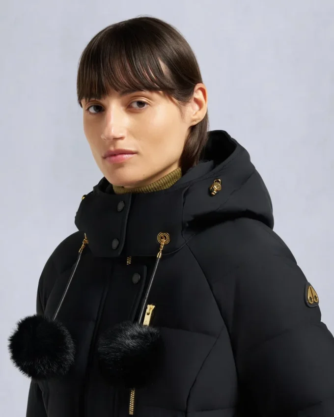 Gold Series Nyluxe Cambria Shearling Trim Jacket