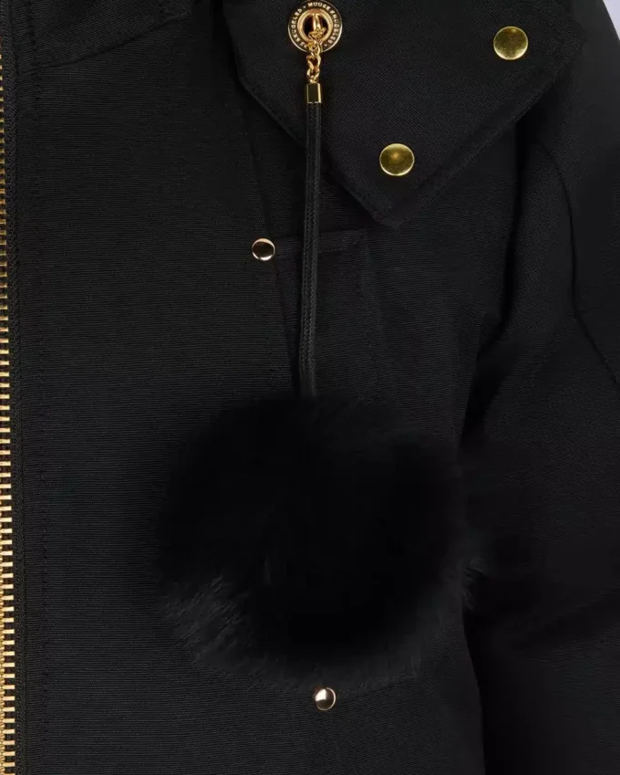 Gold Series Original Sainte Flavie Shearling Trim Bomber Jacket