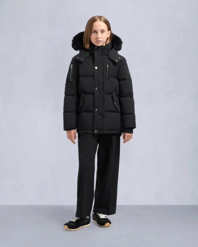 Kids Unisex Original Shearling Trim 3Q Jacket