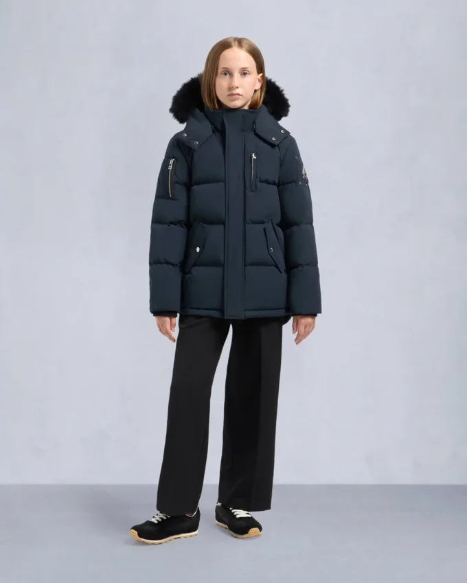 Kids Unisex Original Shearling Trim 3Q Jacket