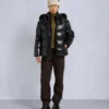 Kings Puffer Shearling Trim Jacket