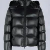 Kings Puffer Shearling Trim Jacket