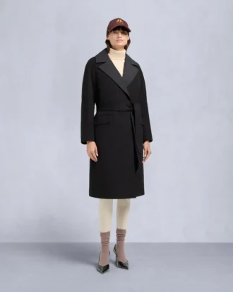 Lafleur Wool Long Wrap Coat