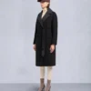 Lafleur Wool Long Wrap Coat