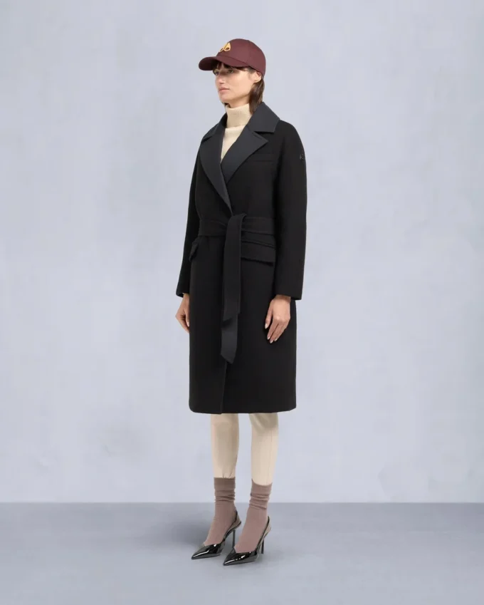 Lafleur Wool Long Wrap Coat