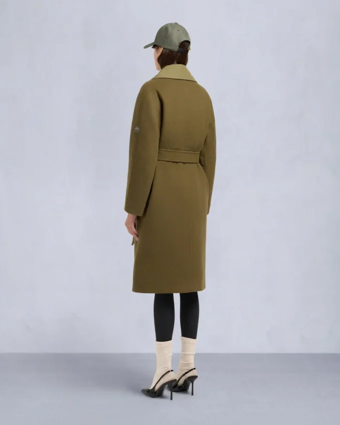 Lafleur Wool Long Wrap Coat