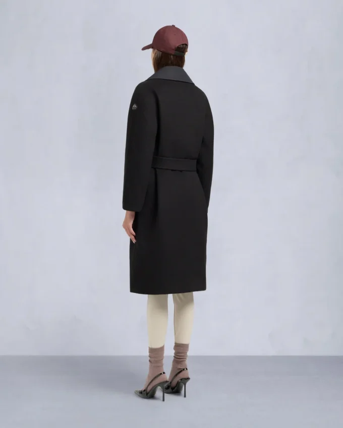 Lafleur Wool Long Wrap Coat
