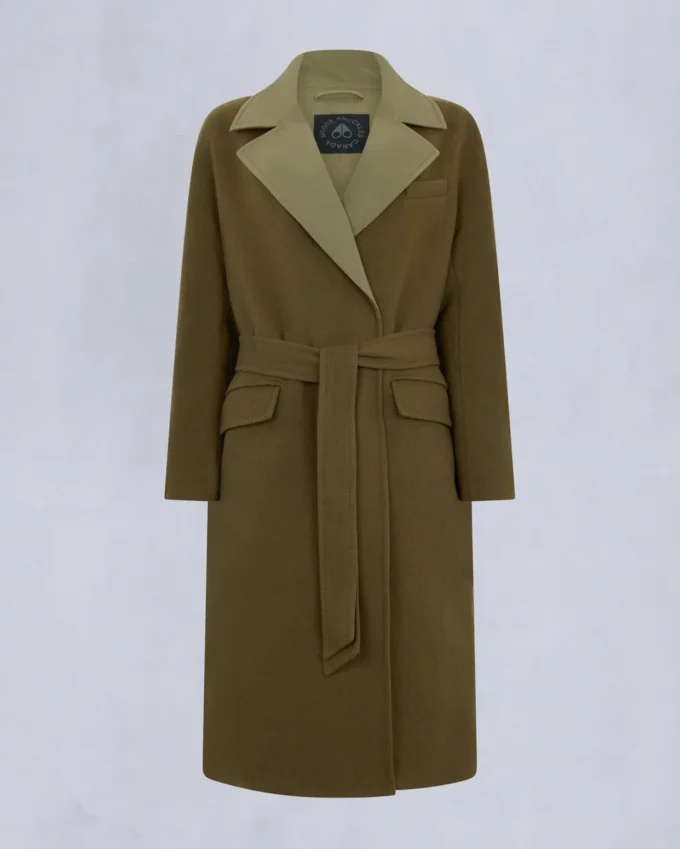 Lafleur Wool Long Wrap Coat