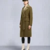 Lafleur Wool Long Wrap Coat