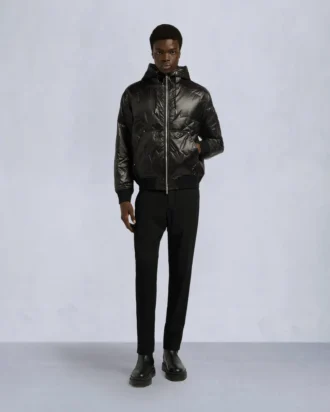 Leaf Quilt Bomber Jacket