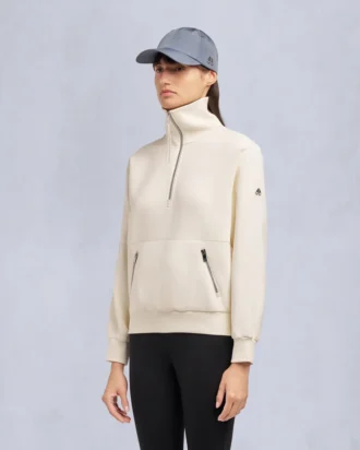 Mix Media Quarter Zip Sweater