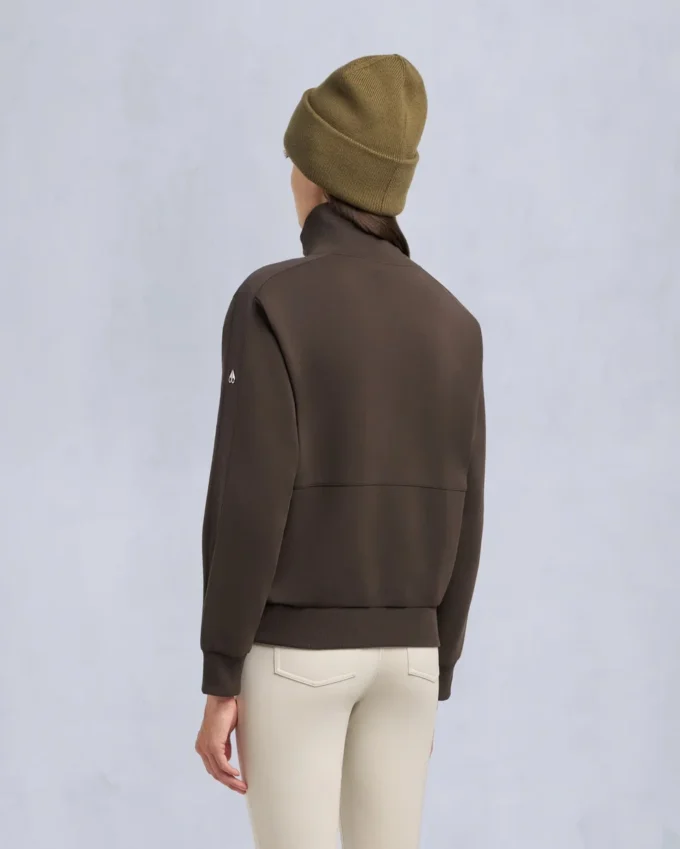 Mix Media Quarter Zip Sweater