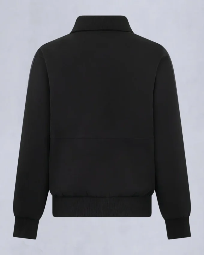 Mix Media Quarter Zip Sweater