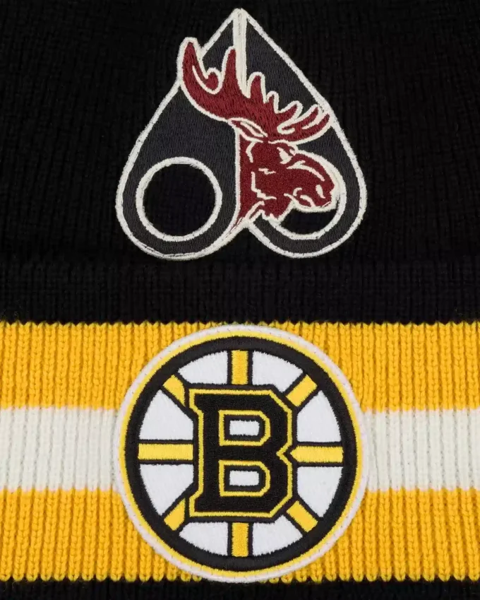 Nhl X Moose Knuckles Bruins Beanie