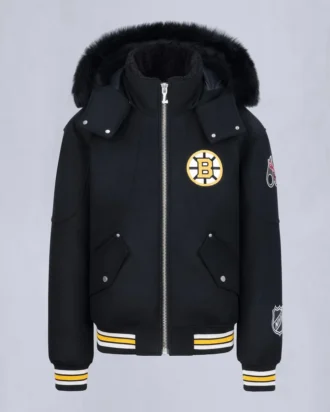 Nhl X Moose Knuckles Bruins Bomber Jacket