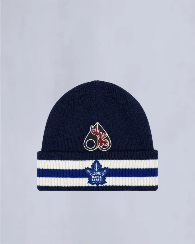 Nhl X Moose Knuckles Maple Leafs Beanie