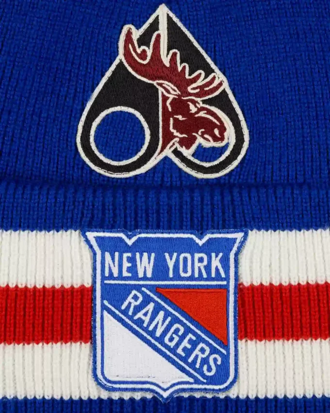 Nhl X Moose Knuckles Rangers Beanie