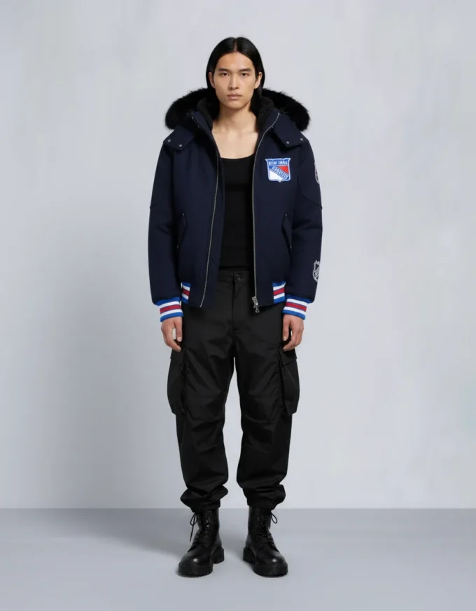 Nhl X Moose Knuckles Rangers Bomber Jacket