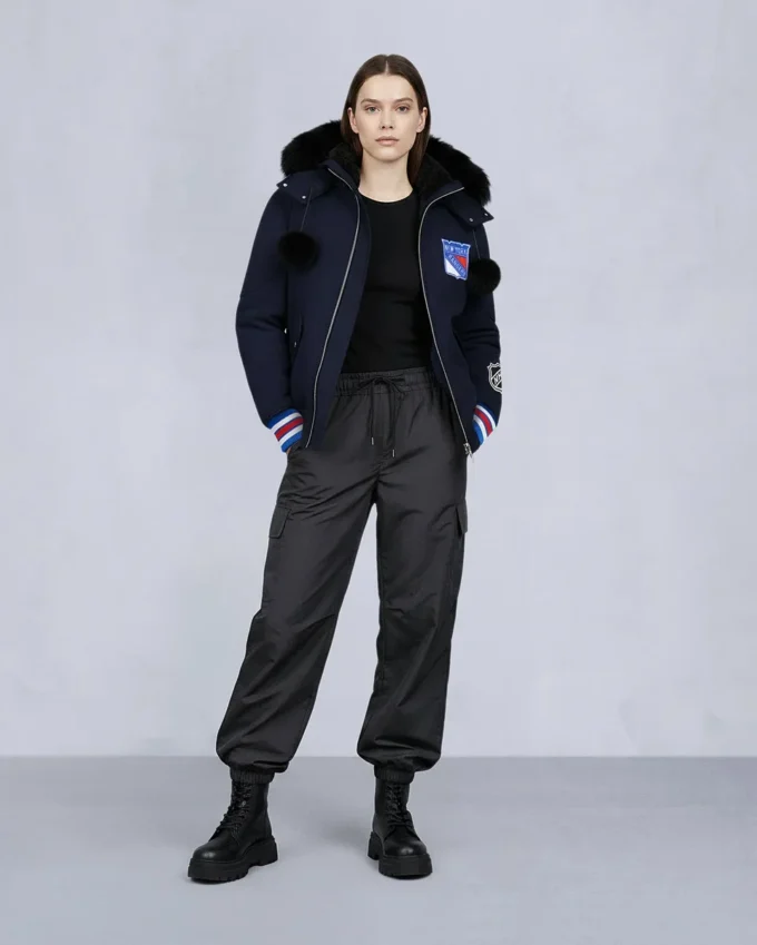 Nhl X Moose Knuckles Rangers Bomber Jacket