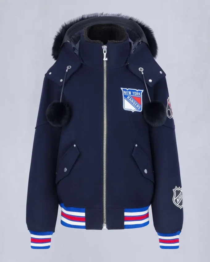 Nhl X Moose Knuckles Rangers Bomber Jacket