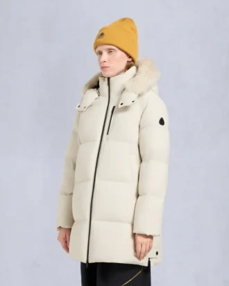 Nyluxe Chelia Shearling Trim 3Q Jacket