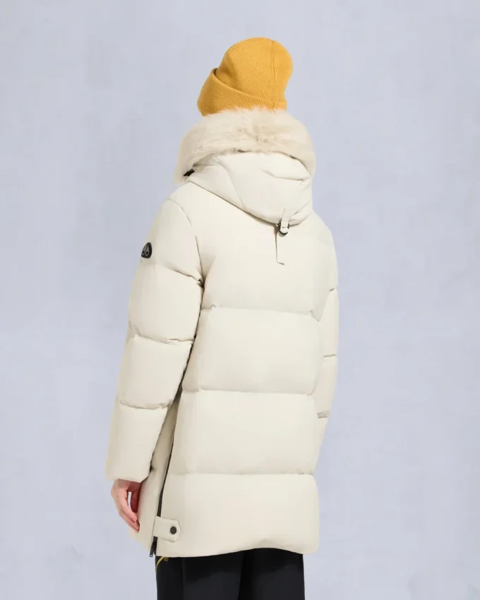 Nyluxe Chelia Shearling Trim 3Q Jacket