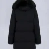 Nyluxe Chelia Shearling Trim 3Q Jacket