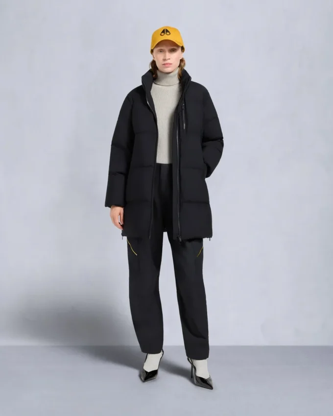 Nyluxe Chelia Shearling Trim 3Q Jacket